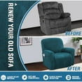 thumbnail image 3 of Non Slip Velvet Recliner Covers, Easy Care Furniture Protector For Sofas 27-39 Inch Wide, Stay In Place Design With Thick Elastic Loops, Easy To Install And Perfect Fit For An, 3 of 4
