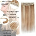 thumbnail image 2 of MY-LADY 10''-24'' 5 Clips in Human Hair Extensions Thick Real Natural Hair Pieces 100% Full Head Remy Hair 20inch #12P613 Golden Brown & Bleach Blonde(Heavy), 2 of 8