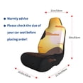thumbnail image 5 of Sikiie Giraffes Of The African Savannah Car Seat Covers 2PCs Front Car Seat Covers Universal fit for Most Cars SUVs and Trucks-2 PCS, 5 of 9