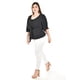thumbnail image 2 of Blusa detalle de moño Roman Fashion /Tallas Extras, 1832 (Negro) negro 38, 2 of 5