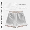 thumbnail image 3 of FORMRS Boys Swim Trunks Quick Dry Mesh Liner Boardshorts Sizes XS-XL, Purple Watercolor Seashells, 3 of 7