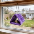 thumbnail image 5 of Bird Plush Nest Bed for Cage,Warm Winter Bird Hammock for Parrots Parakeets Cockatiels,Hanging Soft Fleece Bird Hut Tent House for Small Birds-Pink, 5 of 5
