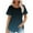 Blue, variant on XuJwPNcy Summer Tops for Women Dressy Casual Pleated Blouses Short Sleeve Round Neck Shirts Loose Tunics