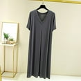 thumbnail image 5 of Women's Nightgowns & Sleepshirts Pajama Sleeveless Lace Sexy V Neck Sleep Dress Sleepwear Dark Gray XL, 5 of 7