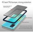 thumbnail image 4 of Case for Samsung Galaxy A71 4G Thin Shockproof Phone Case PC Back TPU Bumper [Protect from Fingerprint/Shock/Scratch/Slip] Translucent Matte Phone Cover for Samsung Galaxy A71 4G(not for 5G)-Blue, 4 of 13