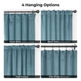 thumbnail image 6 of Half Price Drapes Denmark Blue Heritage Plush Velvet Room Darkening Curtains (1 Panel), 50W X 120L, 6 of 10