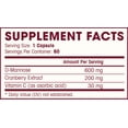 D Mannose with Cranberry Extract and Vitamin C Urinary Tract Health UTI Protection Flush