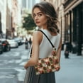 thumbnail image 2 of Kuiaobaty Santa Claus Print Leather Hobo Purse for Women, Snowman Plaid Print Shoulder Handbag with Smooth Zipper, Small Crescent Travel Underarm Sling Bag for Christmas, 2 of 7