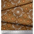 thumbnail image 3 of Soimoi Cotton Poplin Fabric Filigree Damask Fabric Prints By Yard 56 Inch Wide, 3 of 3