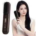thumbnail image 3 of Cepillo alisador inalámbrico mejorado para cabello corto, 3 niveles de calor, calentamiento rápido en 30 segundos, batería recargable de 2500 mAh con USB-C, cuidado cerámico y aire frío, 3 of 3