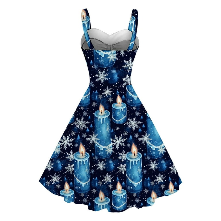 Youyipin womens dresses Women's Vintage Christmas Dress Snowflake Print Sleeveless A-Line Party Midi Dress prom dresses 2025 - Walmart.com Youyipin womens dresses Women's Vintage Christmas Dress Snowflake Print Sleeveless A-Line Party Midi Dress prom dresses 2025 - Walmart.com