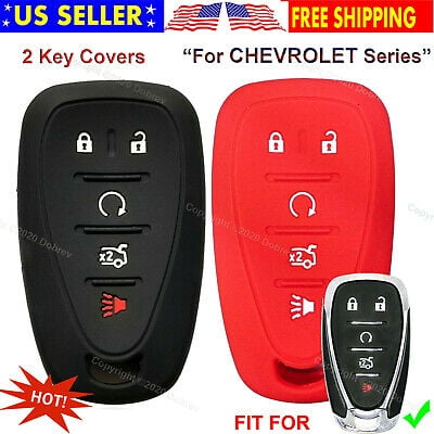 2pcs 5B Silicone Case Protector Holder Chevy Fob Cover for Chevrolet Smart Key