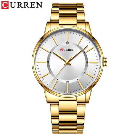 Men Classic Business Quartz Watches CURREN Top Luxury Stainless Steel Analog Clock Fashion Blue Black Watch Relogio Masculino