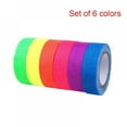 thumbnail image 2 of DA BOOM 6pcs UV Blacklight Reactive Tape Fluorescent Gaffer Tapes for Black Light Party Supplies 6 Colors, 2 of 8