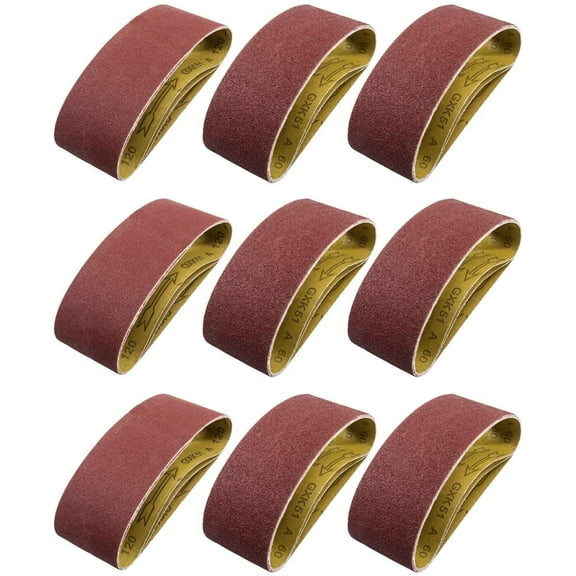 20PCS 3x21 in Sanding Belts 40 60 80 120 150 240 400 Grit Belt Sander Sandpaper