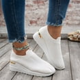 thumbnail image 7 of Walking Shoes Women Arch Support, Women's Breathable Mesh Tennis Shoes Non Slip Orthopedic Sneakers Thick Sole Casual Shoe Memory Foam Slip On Sneakers, 43, 7 of 7