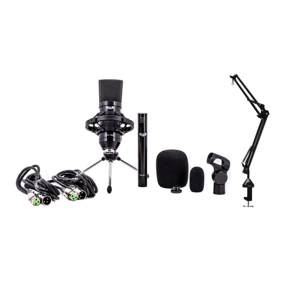 Paquete de micrófonos CAD GXL1800 y GXL800 con soporte Boom Arm