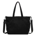 thumbnail image 1 of Bolso Mano Hombro Btafrte Retro Pana Negro 15,35x11x5,5 pulgadas, 1 of 9