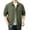 Army Green, variant on Bcfgryg Mens Loose Cargo Shirt Outdoor Casual Pure Cotton Youth Shirt Fashion Solid Color Men's Linen Shirts Summer