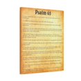 thumbnail image 2 of Scripture Walls Psalm 65 Chapter Gold Bible Canvas Christian Wall Art Ready to Hang Unframed, 2 of 18