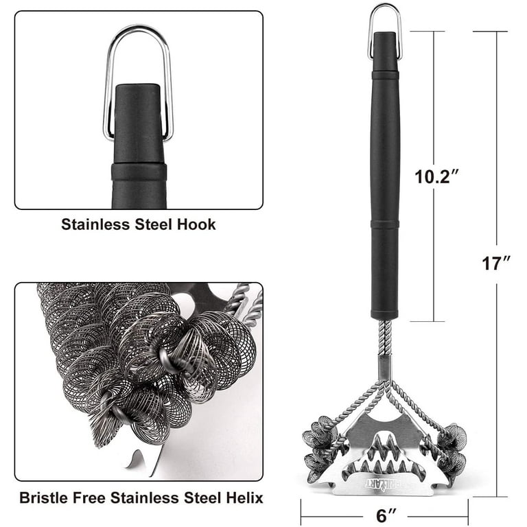 Brushtech Bristle-Free BBQ Brush Kit