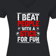 thumbnail image 4 of Inktastic Pool Billiards Game Women's V-Neck T-Shirt, 4 of 5