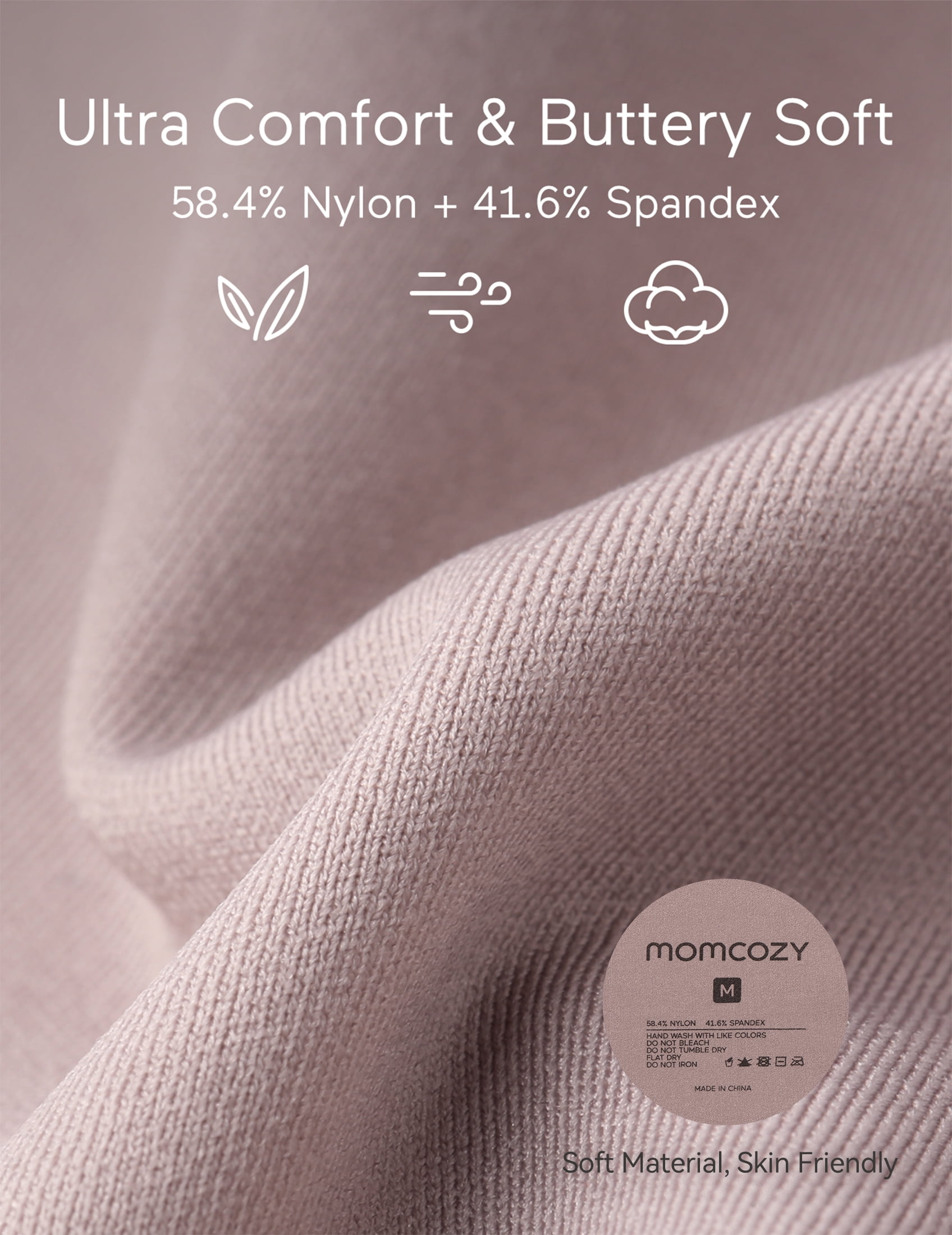 Momcozy Nursing Bras for Breastfeeding, Seamless Ultra Comfort Maternity Bra, Natural Shape, Pregnancy Sleep Bralette