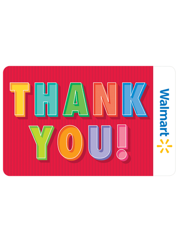 Thank You Note Walmart Gift Card