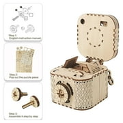 ROKR Puzzle Box 3D Wooden Puzzle Model Kits Birthday Gift for Adults and Teens(LK502 Treasure Box)