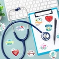thumbnail image 6 of HOWAF 100pcs Nurse Vinyl Stickers, Thank You Nurse Water Bottle Stickers for Nurse Appreciation Week Decoration, Nurse Themed Self Adhesive Stickers Nurse Day Label Stickers for Notebook Laptop, 6 of 7