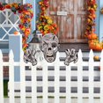 thumbnail image 3 of SUYOLL Halloween Fence Peeking Yard Decorations,Spooky Face With Hands Outdoor Lawn Fence Art Signs For Halloween Party Backyard Garden Patio Decor, 3 of 9