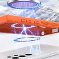 thumbnail image 2 of Magnetic Cooling Case for Samsung Galaxy S24 Ultra (Not S24), Hard PC Slim Cellular Hole Heat Dissipation Mesh Breathable Hollow Honeycomb Case for Samsung Galaxy S24 Ultra SR-Orange, 2 of 17