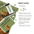 thumbnail image 3 of Lantern Press 1000 Piece Jigsaw Puzzle, Golden Retriever, Life is Better, 3 of 5