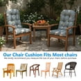 thumbnail image 4 of TOPCHANCES Outdoor Adirondack Chair Cushion with Ties, Water-Resistant Oxford Fabric High Back Rocking Chair Cushions (Pattern #B), 4 of 7