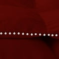 thumbnail image 4 of D.N.G. BEDDINGS Luxurious 5 Piece Pom Pom Box Design Comforter Set, 800 Thread Count, 100% Egyptian Cotton, White Vintage Pom-Pom Fringe (Full/Queen Size Solid Burgundy Color), 4 of 4
