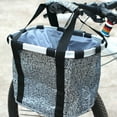 thumbnail image 5 of Bicycle Bike Detachable Cycle Front Canvas Basket Carrier Bag Pet Carrier for Men Women Kids Mothers Day Gifts, 5 of 6