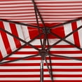 thumbnail image 3 of SAFAVIEH Athens 6.5' X 10' Market Crank Patio Umbrella, Red, 3 of 6
