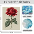 thumbnail image 3 of Diamond Art Kits for Adults - 5d Elegant Red Rose Illustration Diamond Painting for Adults, Diamond Art for Adults Beginners, Diamond Painting Kits for Adults for Home Wall Decor, 3 of 7