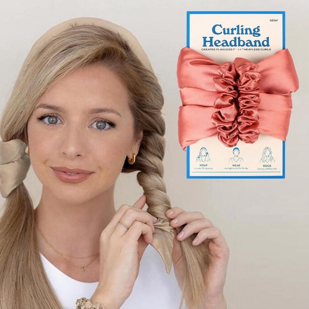 Varilla Rizadora Sin Calor de Espuma Suave para Mujer, Cabello Largo para Dormir, Diadema DIY, Cinta para Rizar, Varilla para Rizar El Cabello, Herram - rojo Baoblaze Barras de curling