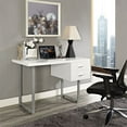 thumbnail image 5 of Modway Turn Modern Office Desk in White, 5 of 5