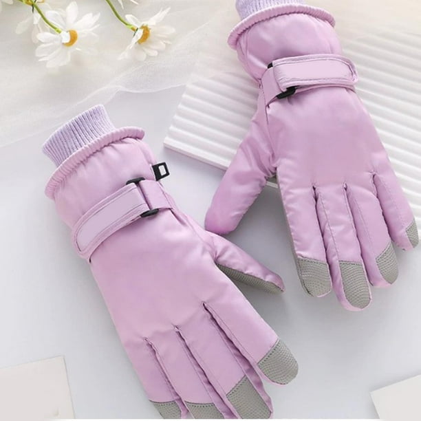 Guantes de Ciclismo con Pantalla Táctil Hlh251111003 | Guantes de Cinco Dedos Impermeables, Resistentes Al Viento y Cálidos con Forro Polar | Agarre Antideslizante con Correa Ajustable En La Muñeca |