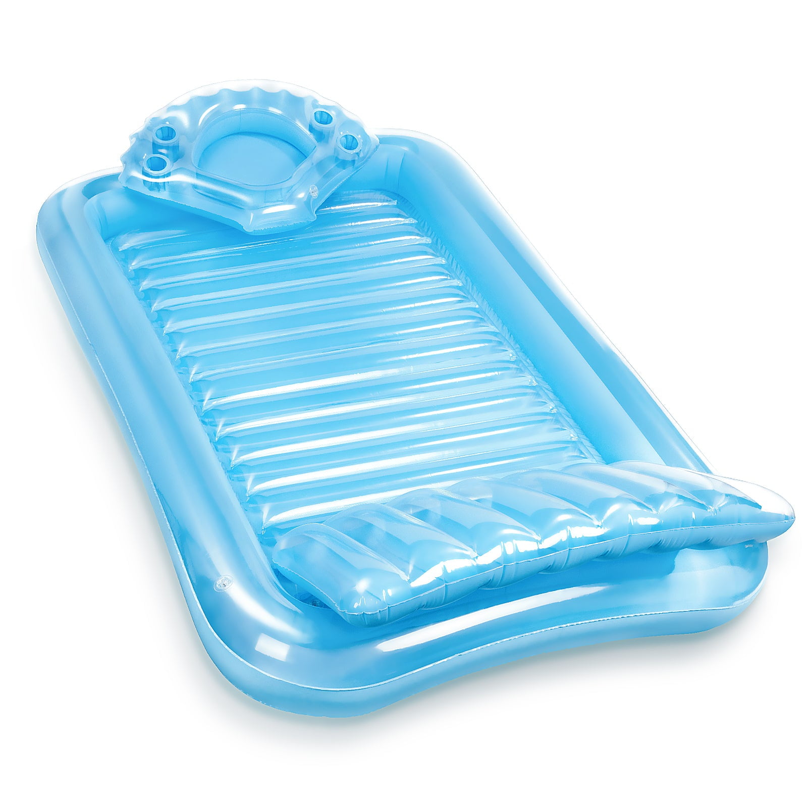 Inflatable Tanning Pool Lounge Float, Suntan Raft Float Personal Blow