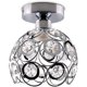 thumbnail image 1 of Mini lámpara de techo, lámpara de cristal, montaje semiempotrado, lámpara de techo moderna, para pasillo, cocina, dormitorio, escalera, E26, cromo, 1 of 5