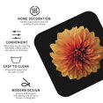 thumbnail image 4 of Balery 6 Pcs Orange Dalialeather Coasters Set, Drink Table Cup Coasters For Living Room Kitchen Coffee Decor, 4 of 9