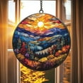 thumbnail image 4 of Mountain Range GLASS SUNCATCHER Autumn Landscape Acrylic Window Hanging Sunset Scenery Gift For Garden Decor Mothers Day Gift Birthday 1835824527, 4 of 4