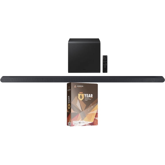 Samsung HW-S800D 3.1.2 Ch Soundbar and Subwoofer with Dolby Atmos and 6 Year Extended Amber Protection (2024)