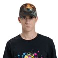 thumbnail image 4 of Balery Floral Fox Gorra de béisbol de tamaño ajustable para correr, entrenar y actividades al aire libre. Gorra de papá para todas las estaciones., 4 of 6