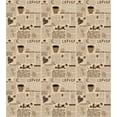 thumbnail image 3 of Modern Duvet Cover Set, Newspaper Nostalgic Background with Coffee Cups and Writing Art Print, Decorative 2 Piece Bedding Set with 1 Pillow Shams, Twin Size, Sand Brown and Umber, by Ambesonne, 3 of 3