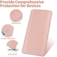 thumbnail image 3 of Étui Housse Clavier en Cuir PU pour Clavier Sans Fil Bluetooth Multi-Appareils Logitech K380, Housse Clavier Logitech K380 pour Mac - Rose, 3 of 9