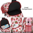 thumbnail image 3 of Sac Bandoulière Imprimé Baies Rouges Douces pour Voyage et Activités Extérieures, Sac à Dos Léger et à la Mode avec Rangement en Couches pour Essentiels, 3 of 6
